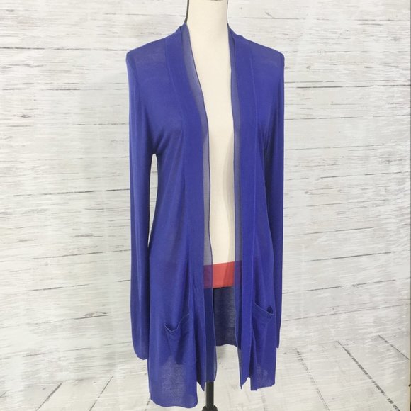 Guess by Marciano ~ Modal Cashmere Blend Lightweight Open Front Cardigan - Picture 2 of 13